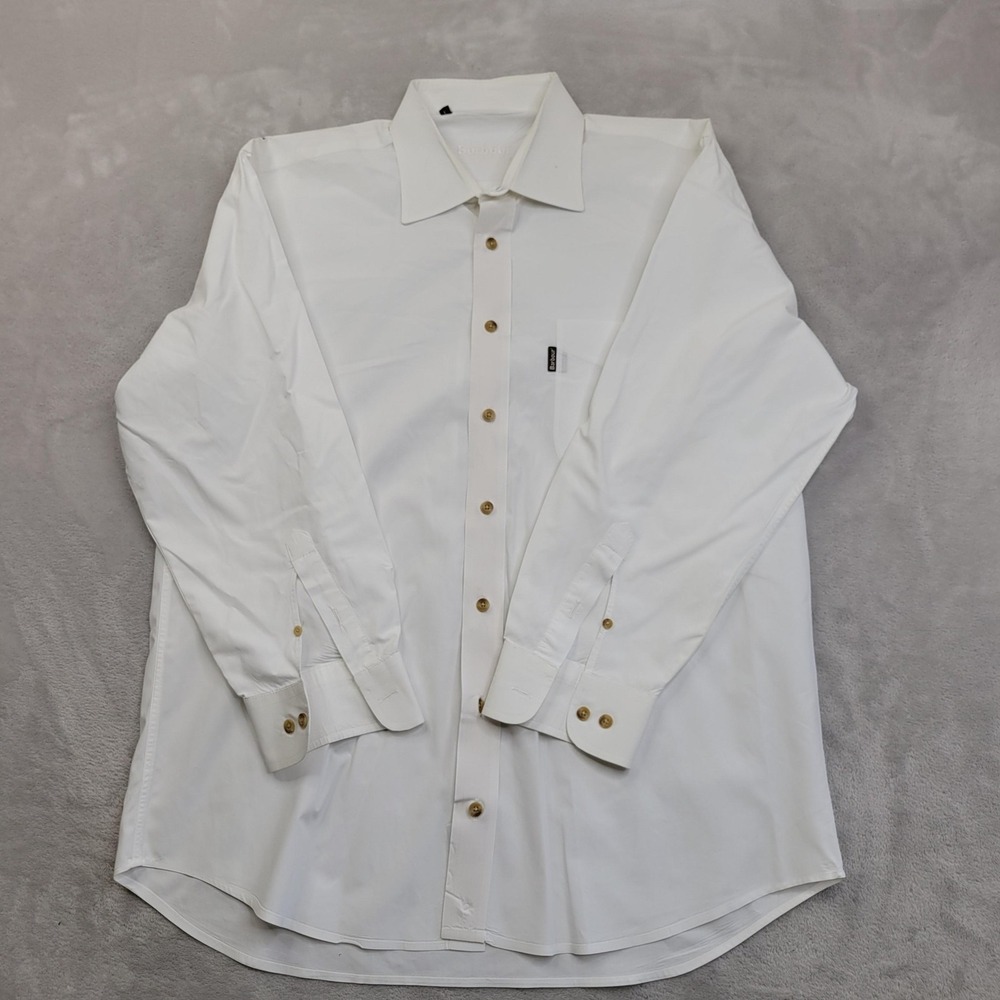Barbour White Casual Button Down Shirt